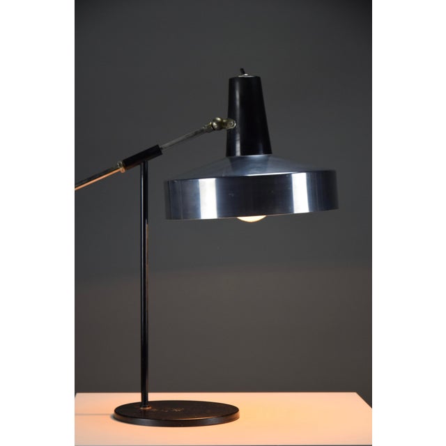 Mid-Century Dutch Adjustable Architect's Desk Lamp attributed to H. Busquet for Hala Zeist, 1960 For Sale - Image 9 of 9