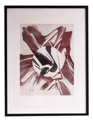 Karl Otto Götz, Composition, Color Lithograph, 1967