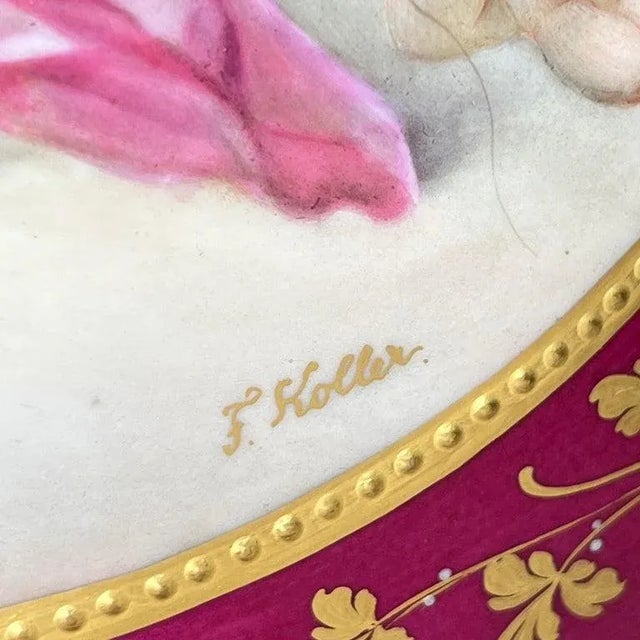 Royal Vienna Porcelain Vase in the Neoclassical Style For Sale - Image 11 of 13