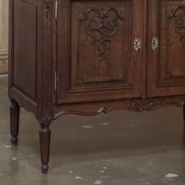 Wood 19th Century Liègeoise Louis XVI Style Solid Oak Secrétaire For Sale - Image 7 of 18