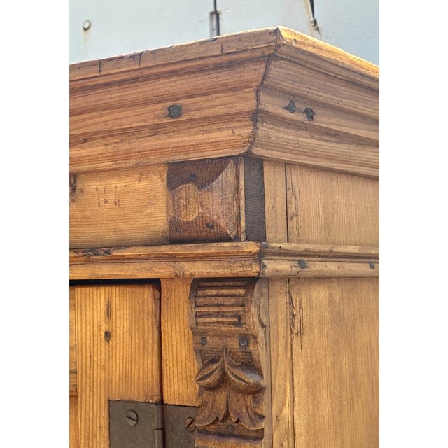 Pine One Door Hanging Cupboard. For Sale - Image 9 of 14
