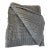 Contemporary Hollywood Regency Gray Cable Knit Throw. For Sale