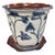 Ceramic Hand-Painted Italian Style Ceramic Planter & Saucer With Animal & Botanical Motif For Sale - Image 7 of 12