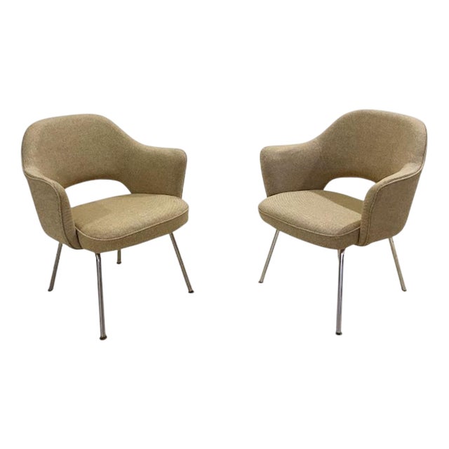 Executive Armchairs by Eero Saarinen for Knoll, 1950-1960s, Set of 2 For Sale