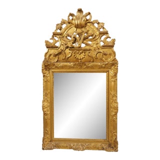 Period French Regence Giltwood Mirror, Circa 1720 For Sale