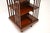 Wood Antique Edwardian Inlaid Revolving Bookcase, 1890 For Sale - Image 7 of 9