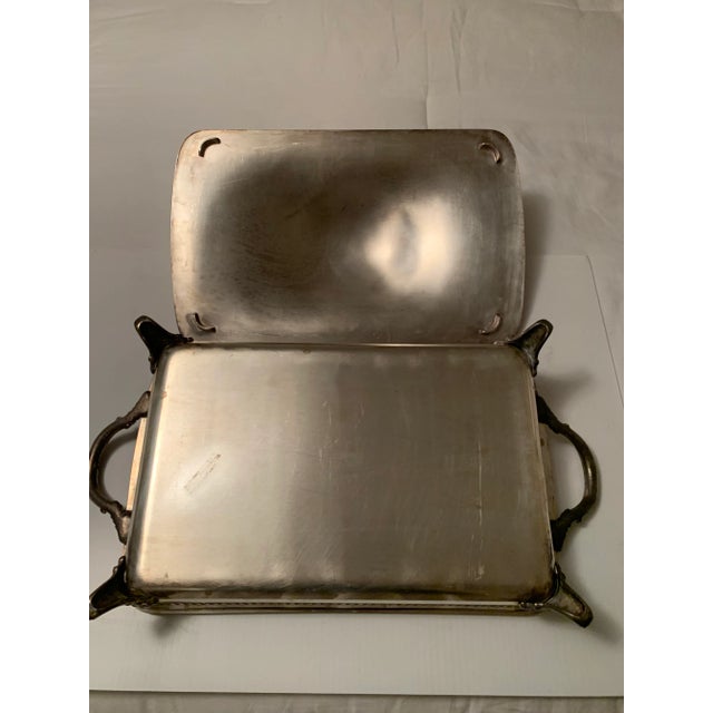 1960s 1960s Silveplate Serving Dish For Sale - Image 5 of 6