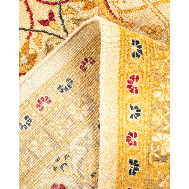 Mogul, One-of-a-Kind Hand-Knotted Area Rug - Ivory, 6' 0" x 9' 2" For Sale In New York - Image 6 of 8