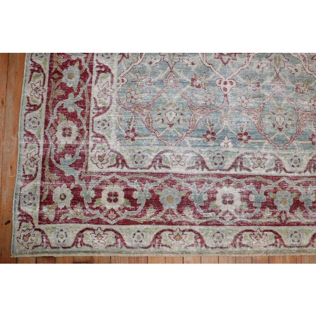 Antique Zabihi Collection Persian Isfahan Rug For Sale - Image 4 of 10