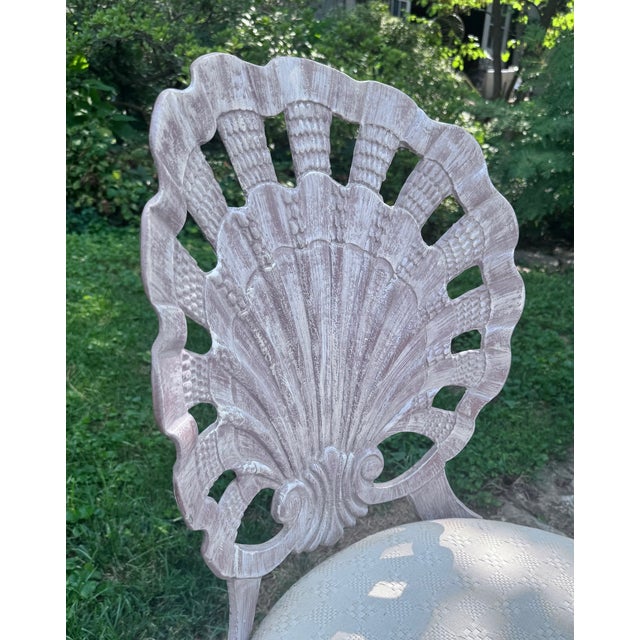 Metal 1960s Brown Jordan Shell Grotto Style Dining Chair For Sale - Image 7 of 13