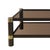 Mid-Century Signed Karl Springer 2-Tier Gunmetal & Brass Cocktail Table For Sale - Image 10 of 13