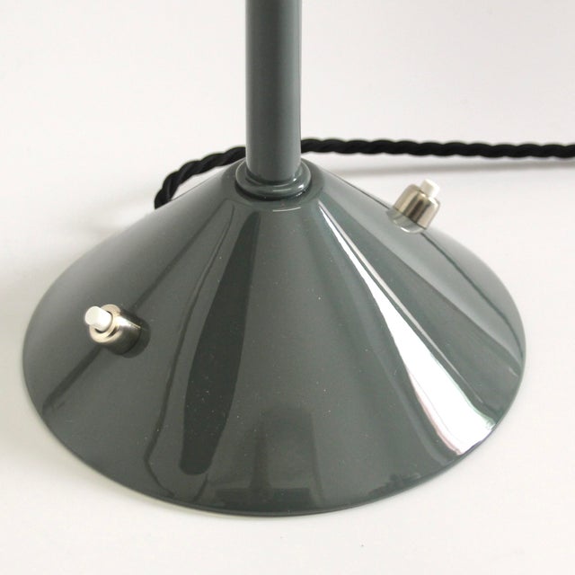 Vintage French Double-Shade Desk Lamp from Jumo, 1940s For Sale - Image 9 of 18