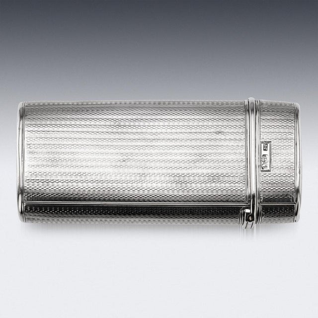 19th Century Victorian Silver Cigar Case, John Teare, London, 1831 For Sale - Image 11 of 15