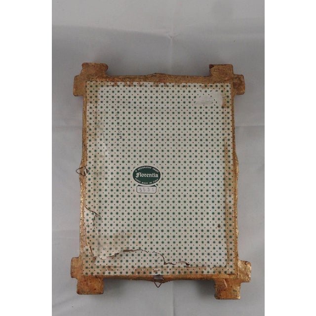 Chinoiserie Florentine Gilded Faux Bamboo Accent Mirror For Sale - Image 3 of 6