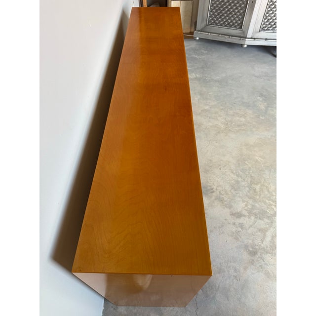 Vintage Solid Birch Wood Bookcase Shelf For Sale - Image 10 of 12