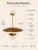 Metal Handcrafted Solid Brass Layered Disc Pendant Light For Sale - Image 7 of 8
