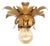 Small Gold-Plated Florentine Ceiling Light, 1970s For Sale