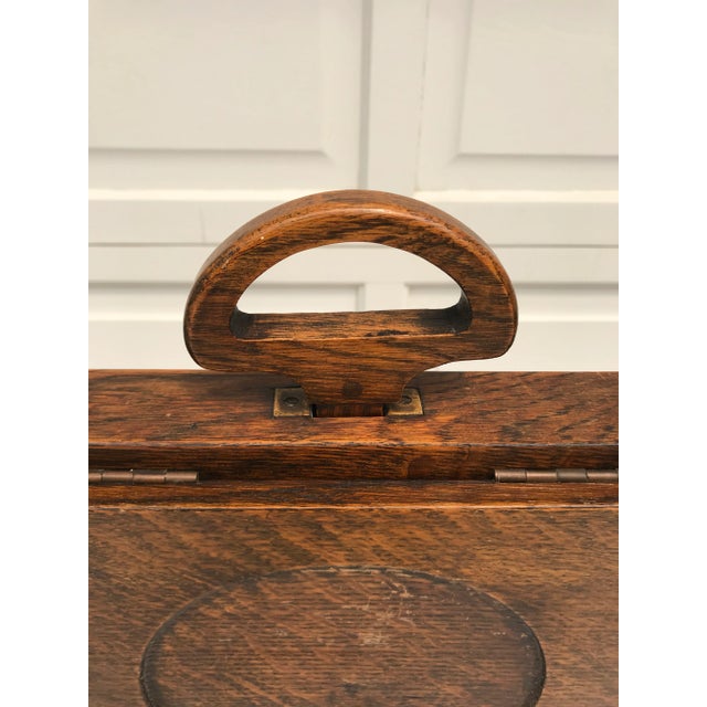Brown 1900's Antique Folding Cake/Pie Stand Display For Sale - Image 8 of 13