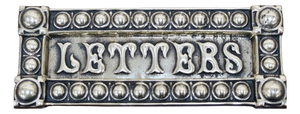 Victorian Brass Letter Box from James Cartland & Sons, 1899