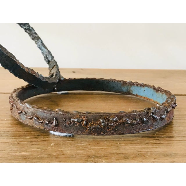 Vintage Two-Part Welded Steel Table Top Sculpture- Set of 2 For Sale - Image 12 of 13