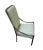 Metal Vintage 1960s Hollywood Regency Milo Baughman Style Chrome & Upholstered High Back Chair For Sale - Image 7 of 12