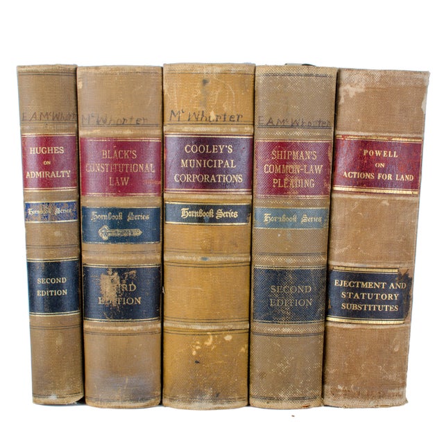 Antique Hornbook Series Law Books Set of 5 Chairish