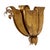 Metal Italian Mid-Century Gilt Metal Floral Wall Sconce For Sale - Image 7 of 9