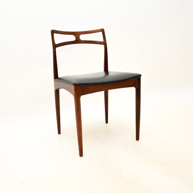 Mid-Century Modern Vintage Danish Model 94 Dining Chairs by Johannes Andersen for Christian Linneberg, 1960, Set of 6 For Sale - Image 3 of 9