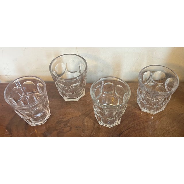 Antique Mid 19th Century American Classical Ashburton Flint Glass Whiskey Tumblers, Circa 1850 - Set of 4 For Sale In New York - Image 6 of 16