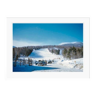 Toni Frissell 'An Icy Drive' Archival Pigment Print Framed in White For Sale