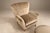 Brazilian Modern Armchair and Ottoman in Hardwood and Taupe Chenille by Carlo Hauner, Brazil, 1950s — Lot 353 For Sale - Image 13 of 18