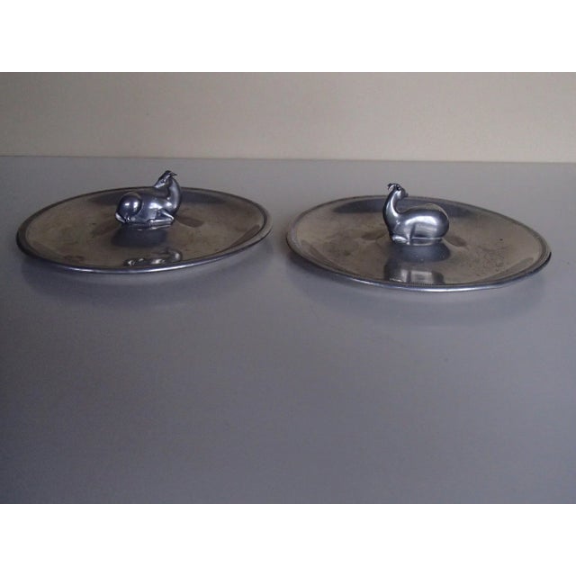 Danish Tin Plates from Just, 1930s, Set of 2 For Sale - Image 11 of 12