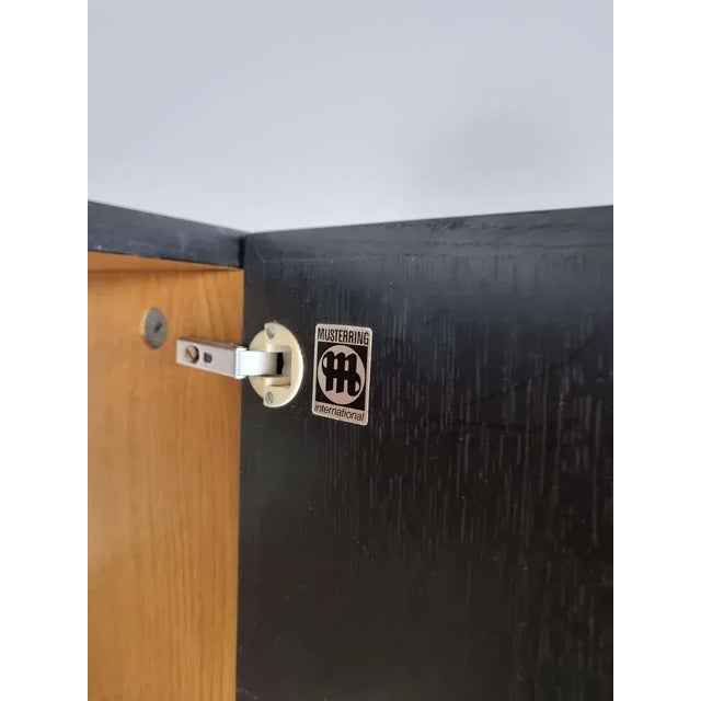 Metal Brutalist Black Highboard by Musterring, 1980s For Sale - Image 7 of 10
