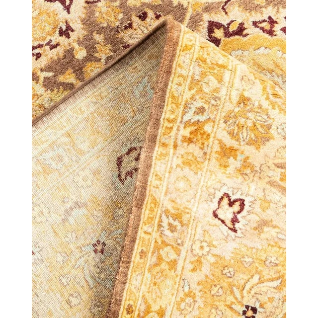 Mogul, One-of-a-Kind Hand-Knotted Area Rug in Brown, 8' 2" x 9' 10" For Sale In New York - Image 6 of 8