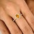 Authentic Oval Cut Yellow Citrine Halo Diamond in 14K Yellow Gold Ring for Women featuring natural citrine of 0.79 carats...