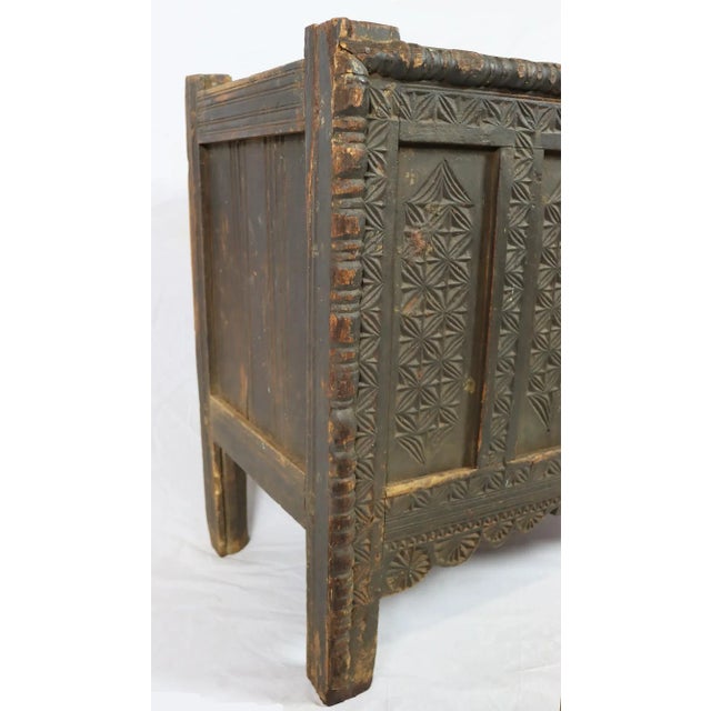Antique Nomadic Turkmen Yurt Treasure Dowry Chest For Sale - Image 9 of 12