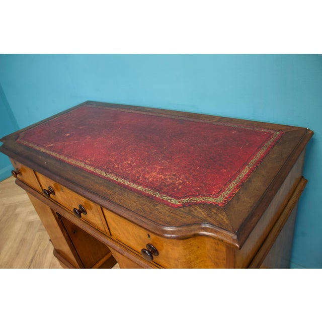 Wood Antique Victorian British Desk, 1880s For Sale - Image 7 of 12