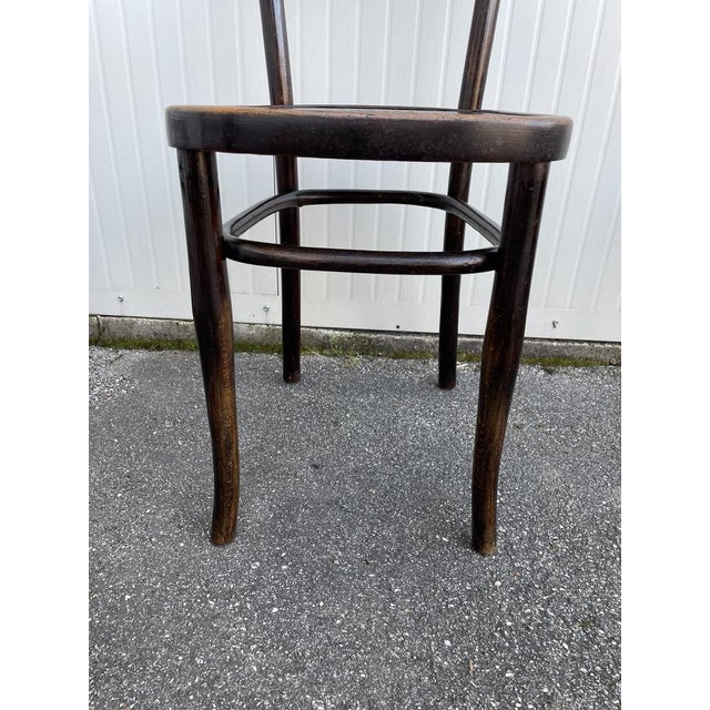 Brown Beech Wood Dining Chairs by Jacob & Josef Kohn, Set of 6 For Sale - Image 8 of 14