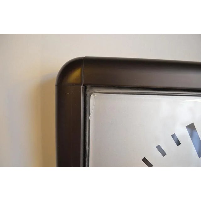 Industrial Brutalist Wall Clock, 1988 For Sale - Image 4 of 6