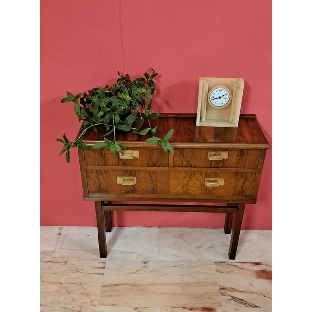 Mid-Century Modern Mid-Century Sideboard in Brass and Walnut, 1965 For Sale - Image 3 of 11