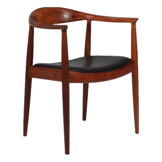 PP503 Chair in Walnut and Leather from Hans J. Wegner for PP Møbler, 2000s For Sale