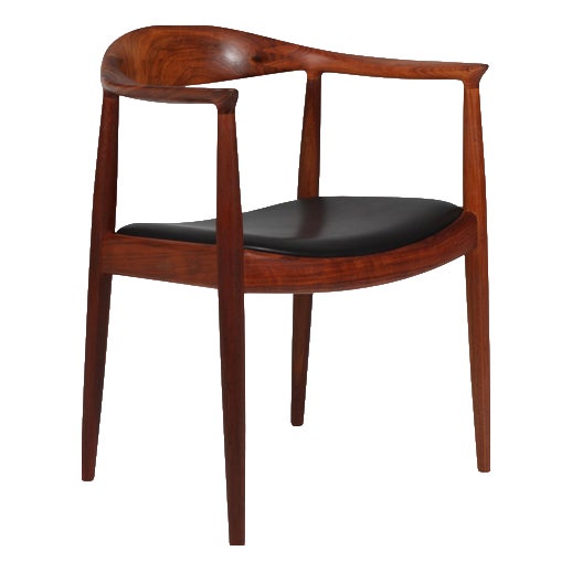 PP503 Chair in Walnut and Leather from Hans J. Wegner for PP Møbler, 2000s For Sale