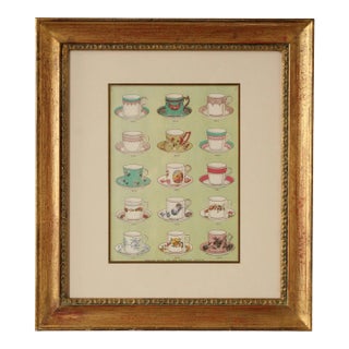 English China Tea and Breakfast Services Framed Print For Sale