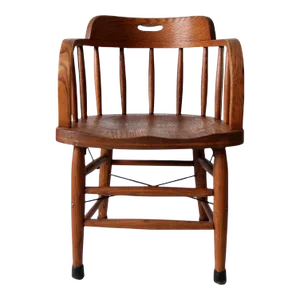 Antique Oak Captain's Chair