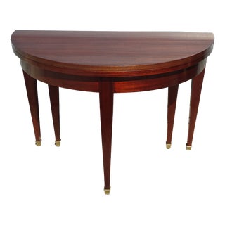Empire Extendable Half-Moon Console Table, 1950s For Sale