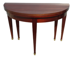 Empire Extendable Half-Moon Console Table, 1950s