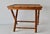Wood Vintage French Style Handcrafted Rectangle Bamboo Serving Folding Table Center Table X-Base Mid-Century For Sale - Image 7 of 14