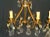 Bronze C1920 French Art Deco Bronze W/ Cut Crystal Lyre Back Wall Sconces For Sale - Image 8 of 13