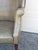 Wood Antique English George LLL Leather Wingback Armchair For Sale - Image 7 of 18
