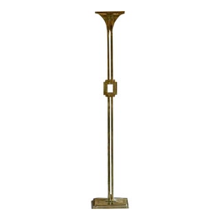 Art Deco Brass Torchiere For Sale